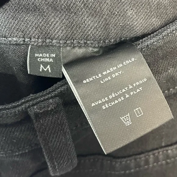 J BRAND JULES OVERALLS JEAN DUNGAREES BLACK BOYFRIEND STRAIGHT LEG RETRO DENIM M - Picture 10 of 16